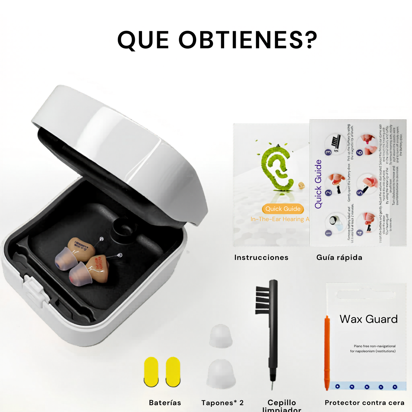 Audífono Invisible CIC con Amplificador Inteligente